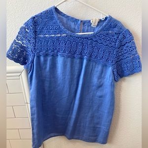 Linen J Crew Top